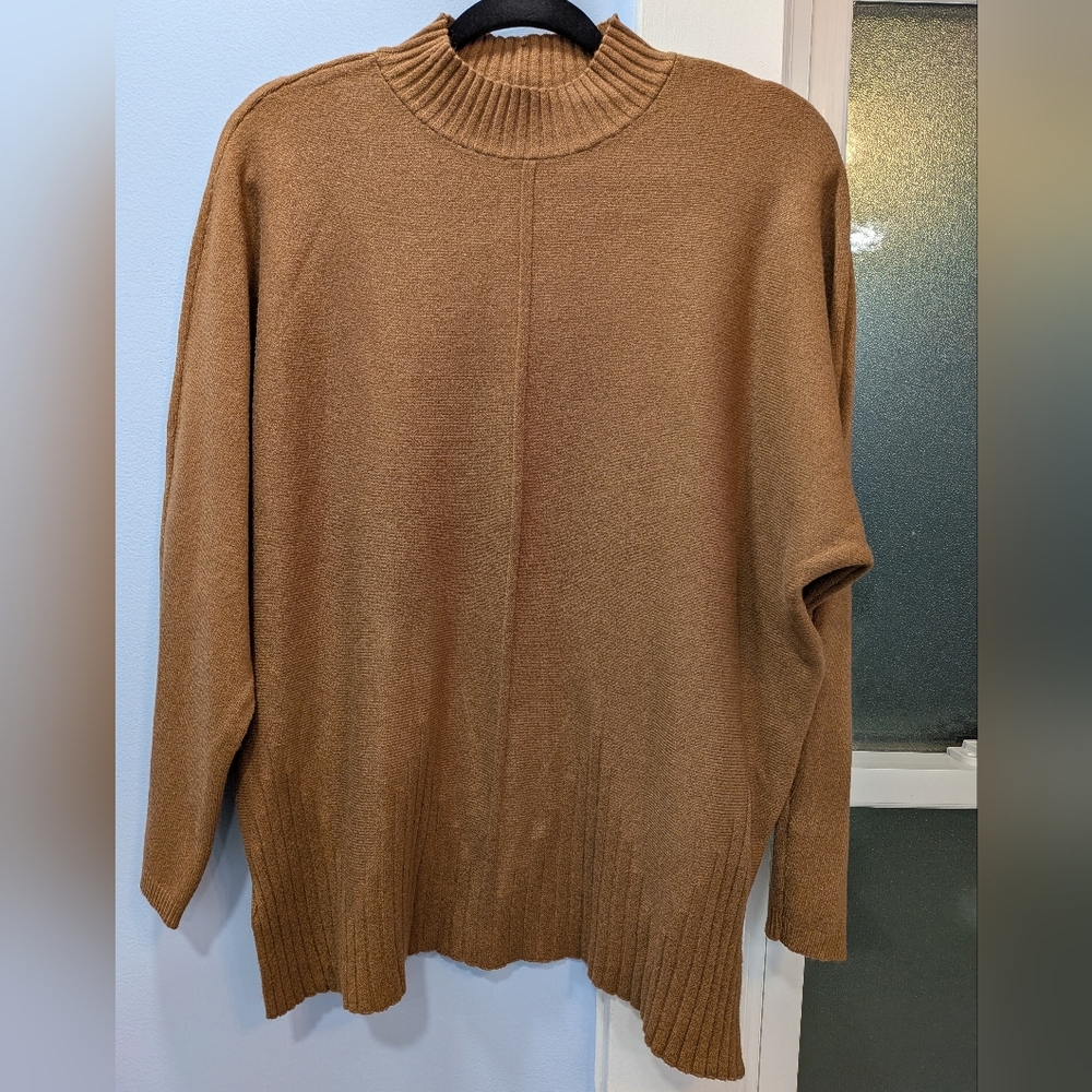 Cyrus Women's Brown Turtleneck Sweater